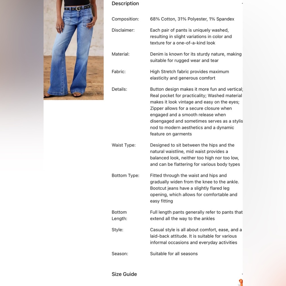 Women's Straight Leg Jeans in Light Blue - Picture 4 of 7